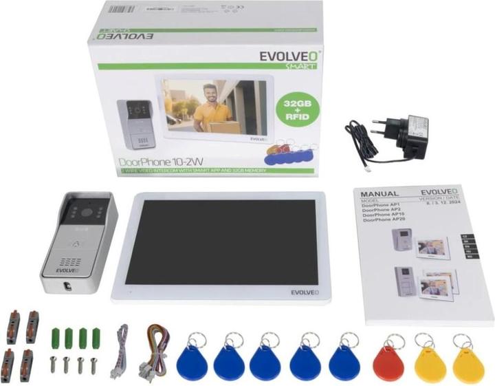 Image du produit Evolveo DoorPhone 10-2W - 2-wire video intercom with app and 32GB memory (Filaire, WiFi)