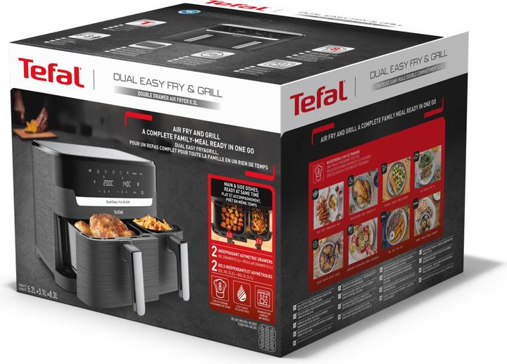 Productafbeelding Tefal Dual Easy Fry & Grill EY905B - Friteuse - 2700W - 8,3L