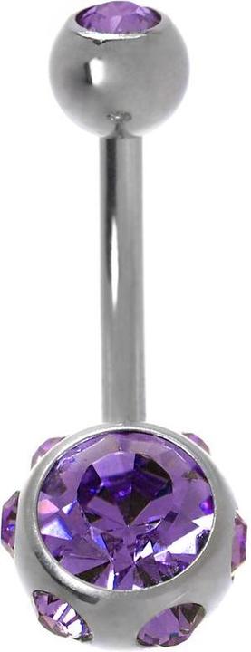 Image du produit Bijouteria Piercing nombril (Cristallin, Acier chirurgical 316L)