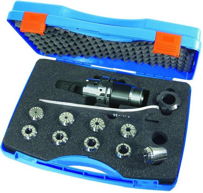 Actual product image ER collet chuck set HSK-A 63