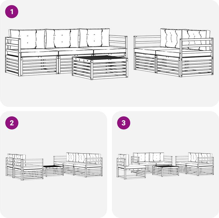 Produktbild vidaXL Outdoor-Sofa