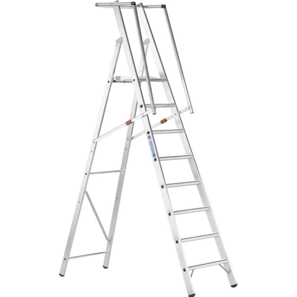 Zarges, Scala a pioli, Scala con piattaforma, richiudibile (Scala a pioli, 355 cm)