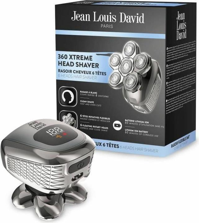 Actual product image Jean Louis David Haarschneidegerät JLD 360 XTREME HEAD SHAVER 6 Stücke