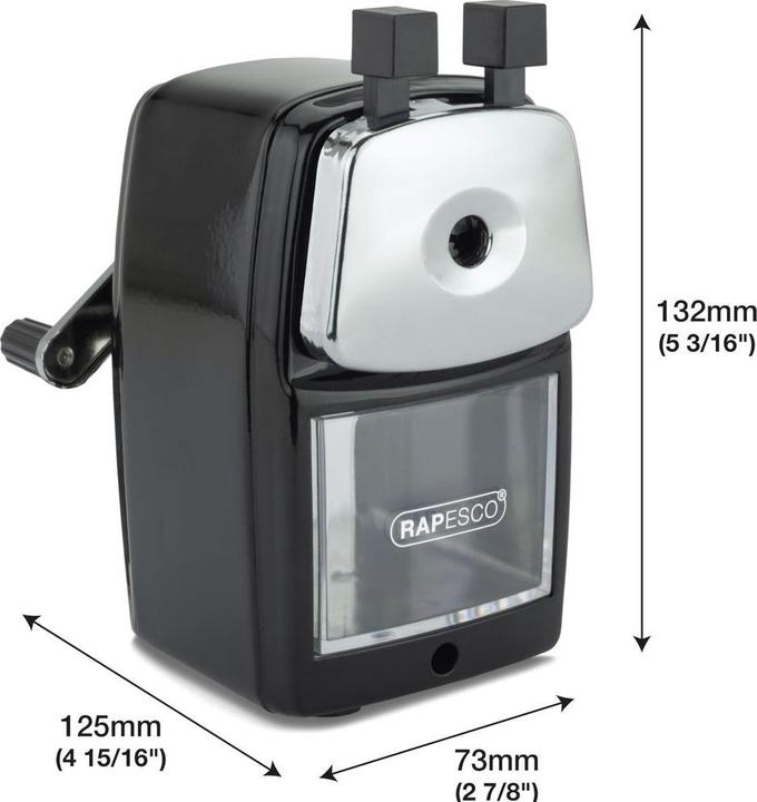 Image du produit Rapesco Taille-crayon 74 Manuel, Argent