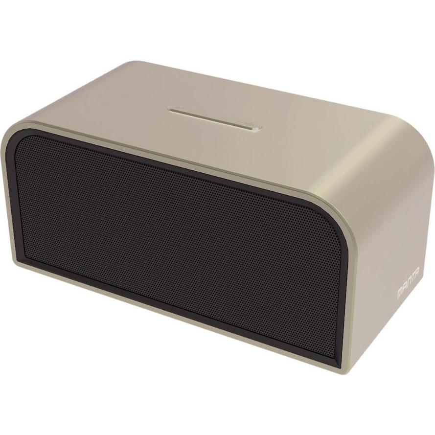 Manta SPK9006 BT (4 h, Akkubetrieb), Bluetooth Lautsprecher, Braun