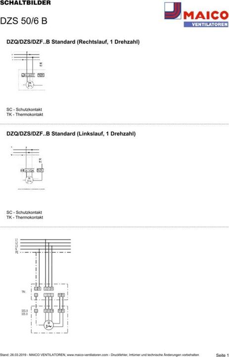 Produktbild Maico MAI DZS 50/6 B Axial-Wandventilator m. Stahlwandring, DN500