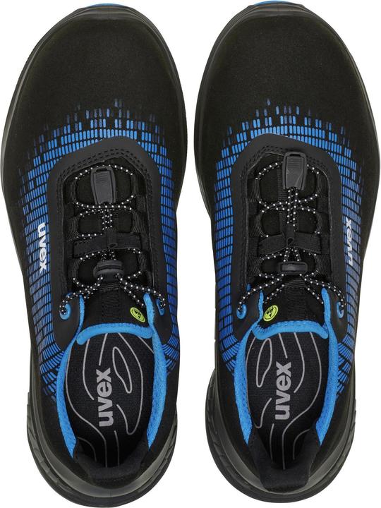 Image du produit Uvex Safety 6830949 Chaussures basses de sécurité S2 Taille (UE) : 49 Bleu, Noir 1 paire (S2, 49)