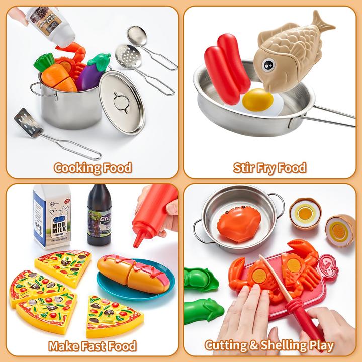 Image du produit Activity Board 52-teiliges Kinderküchenspielset mit Spielfutter