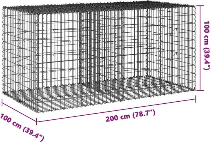 Produktbild vidaXL Gabionenkorb
