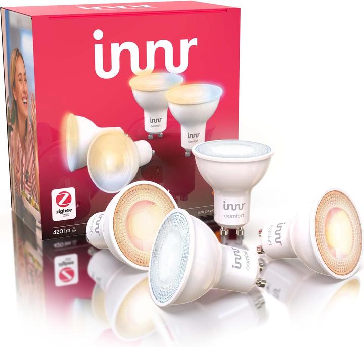 Image du produit Innr Smart Spot RS 227 T-4 comfort 4-Pack (GU10, 5 W, 420 lm, 4 x, F)