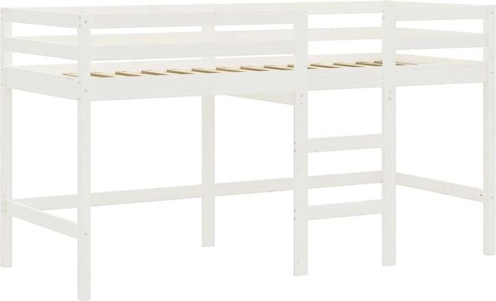 Produktbild VidaXL Kinderhochbett mit Vorhängen Rosa (90 x 200 cm)