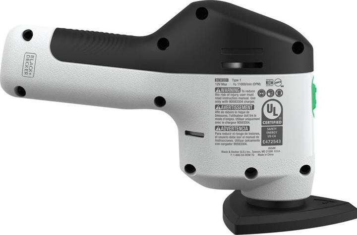 Image du produit Black & Decker BLACK+DECKER reviva Ponceuse delta sans fil REVDS12C (Plateau de ponçage triangulaire)