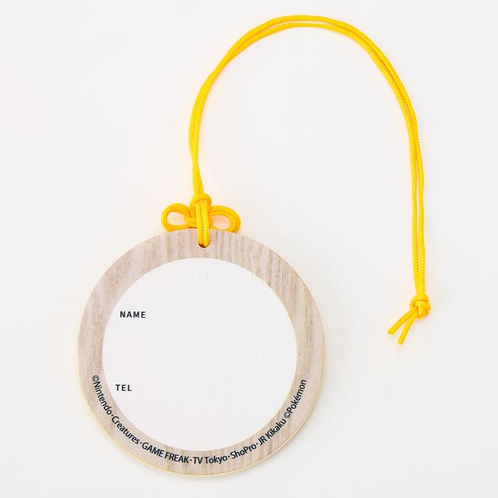 Actual product image Pokémon Round Luggage Tag Pikachu A (Locks & Trailers)