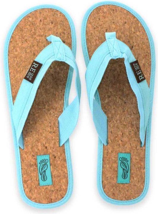 Image du produit ReUseMe Flip Flops mit Kork Innensole, türkis, Grösse L (40 Paar) (44)