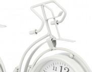 Actual product image Giftdecor wrought iron bicycle clock white 22,5cm