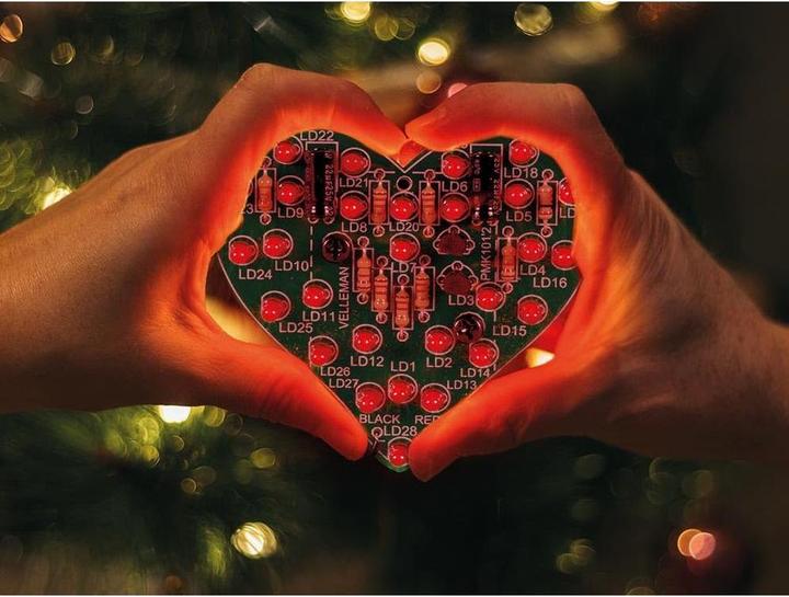 Actual product image Whadda Kit flashing heart