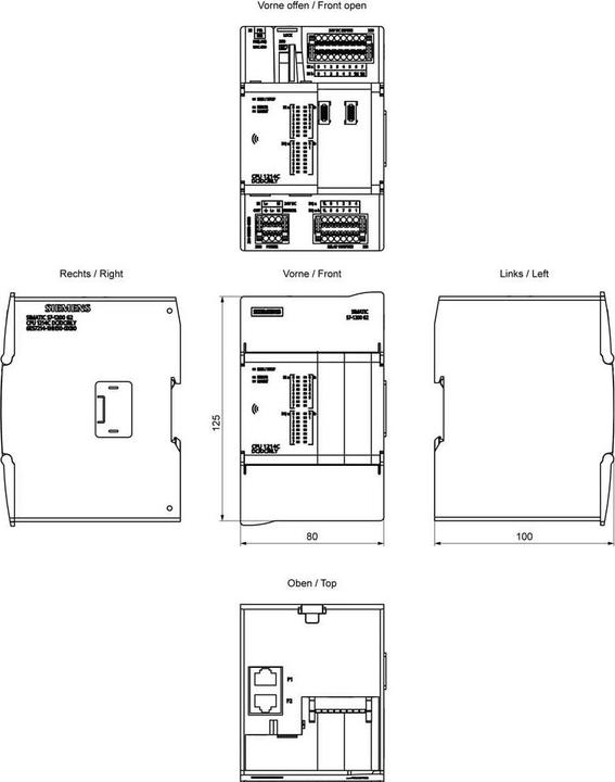 Actual product image Siemens SIMATIC 6ES7214-1BH50-0XB0 S7-1200 G2 CPU 1214C AC/DC/Relais 14DI