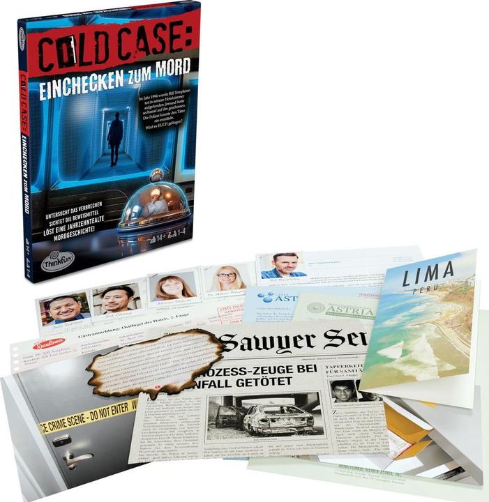 Actual product image Thinkfun Cold Case: Einchecken zum Mord (German, 1 - 4 Players)