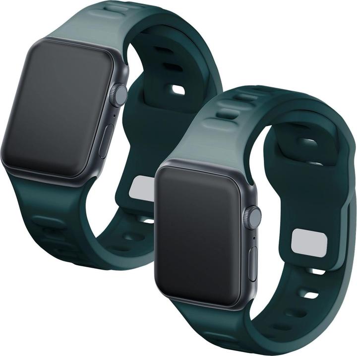 Image du produit 3MK Silicone Watch Strap zielony/ evergreen dla Apple Watch 42/44/45/49mm (Acier inoxydable, Silicone)