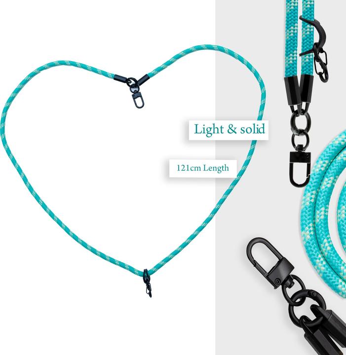 Actual product image Cadorabo Chain case for Nokia Lumia 820 necklace cover adjustable