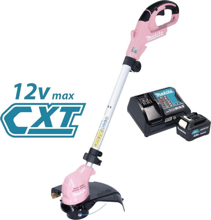 Actual product image Makita UR 100 DZP Cordless lawn trimmer 12 V max. 260 mm pink Solo - without battery, without (Trim line)