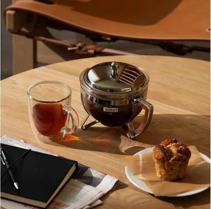 Immagine prodotto Bodum Teebereiter Chambord mit Metallgriff 1 l, Schwarz (1 l)