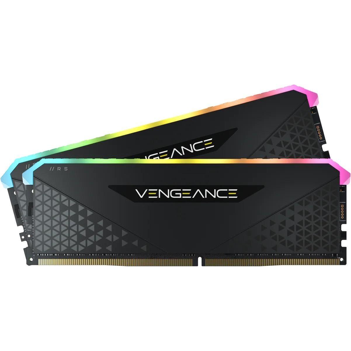 Corsair Vengeance RGB RS (2 x 8GB, 3200 MHz, DDR4-RAM, DIMM), Memoria RAM, Nero
