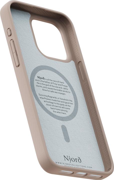 Produktbild Njord Hard-Cover Fabric MagSafe Case Pink Sand (Apple iPhone 15 Pro Max)