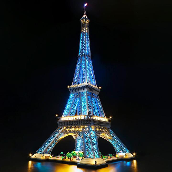 BrickBling Kit d'éclairage LED pour LEGO Tour Eiffel (10307), télécommande incluse