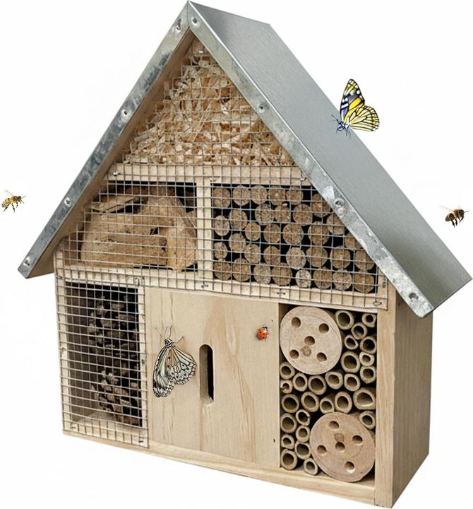 Relaxdays Insettario (Api, Coccinelle, Farfalle, Merletti)