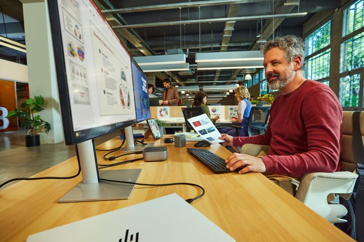 Produktbild HP Series 7 Pro 727pk Docking Display (3840 x 2160 Pixel, 27")