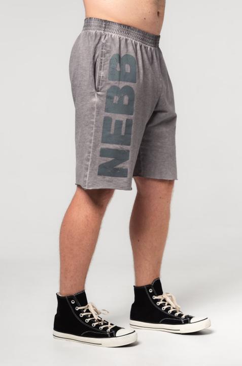 Actual product image Nebbia Washed-off Sweatshorts 367 - light grey (XXL)