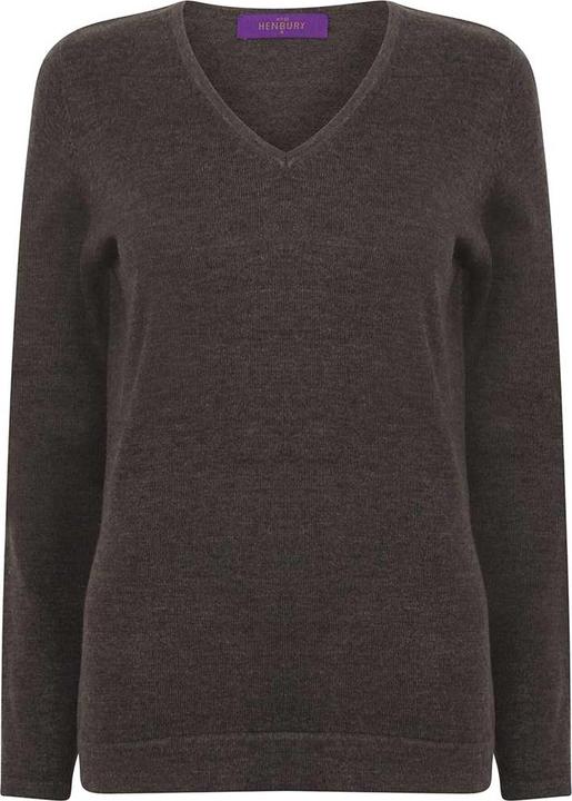 Produktbild Henbury FeinstrickPullover mit VAusschnitt (XS)