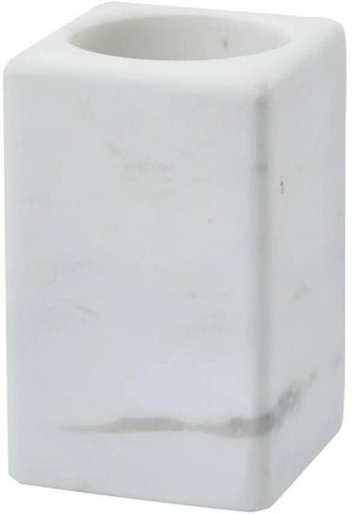 Aquanova Zahnputzbecher Hammam Weiss, Detailfarbe: Weiss