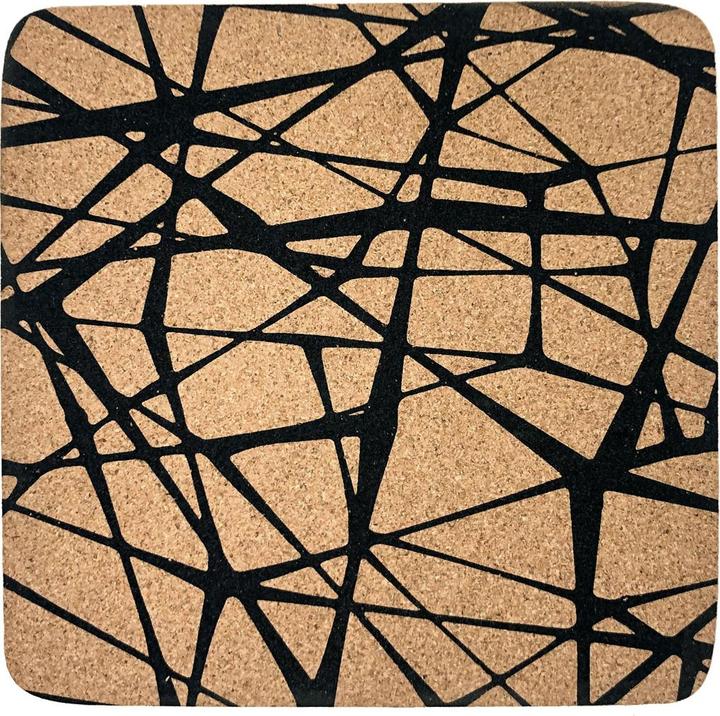 Actual product image Viking Topfuntersetzer «Scribble» (quadratisch) aus Kork (1x, Pan coaster)