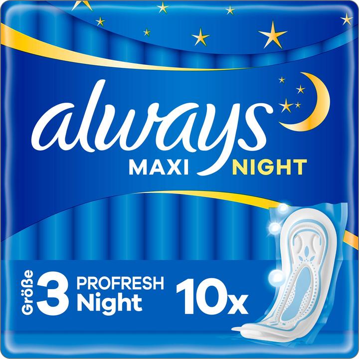 Produktbild Always Maxi Profresh Night (10 x)