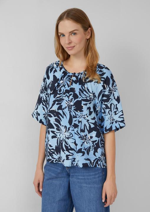 Immagine prodotto s.Oliver Bluse Strukturierte Bluse aus Viskosemix mit Raffung (46)