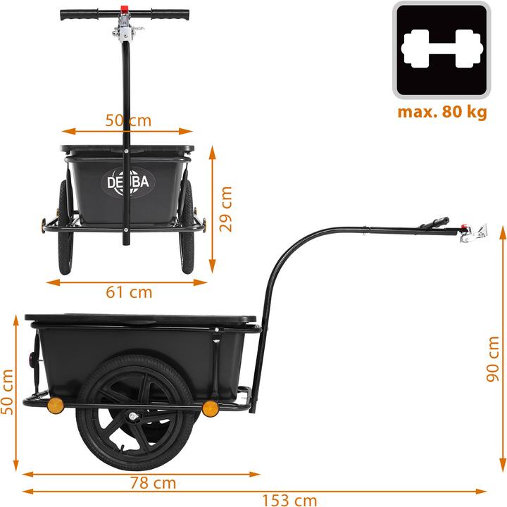 Actual product image Monzana Bicycle trailer