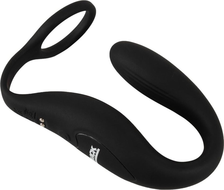 Actual product image Black Velvets Cock ring with RC butt plug (2.60 cm)