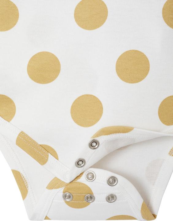 Actual product image Vertbaudet Bio-Kollektion: 5er-Pack mitwachsende Baby Wickelbodys mit Tupfen (68)