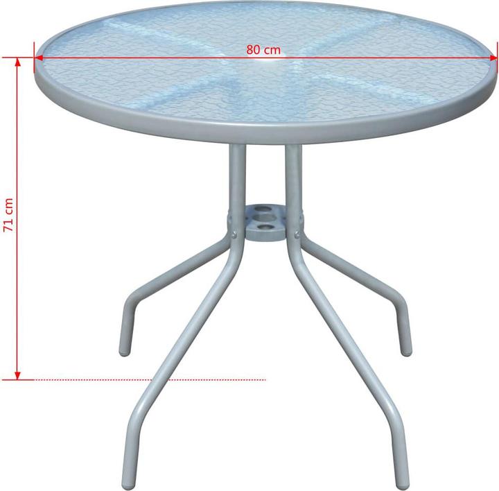 Produktbild vidaXL Gartenmöbelset (80 x 71 cm)
