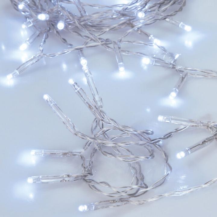 H & S Collection LED-Lichterkette, Indoor, 10 hell-weisse LEDs, batteriebetrieben, L 100 cm (1 m)