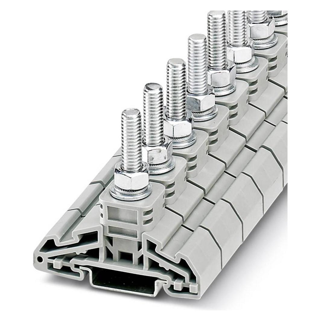 Phoenix Contact Bolt Connection Terminal Block HV M8/1, Elektronikkabel + Stecker, Grau