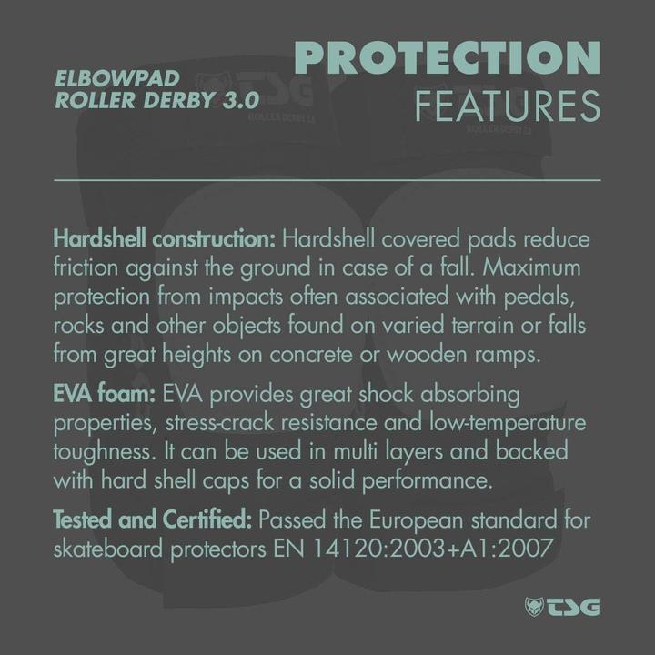 Produktbild TSG Elbowpad Roller Derby 3.0 (M, Ellbogenschoner, Paar)