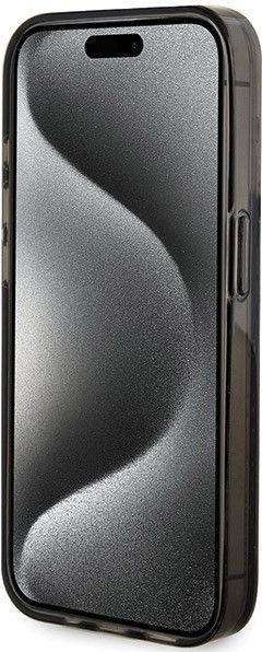 Produktbild Guess GUHCP15XLFCSEGK iPhone 15 Pro Max 6.7" czarny/black hardcase Liquid Glitter Gold Stripes (Apple iPhone 15 Pro Max)