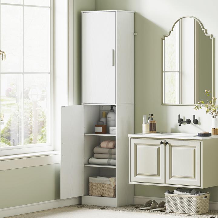 Immagine prodotto Homcom Badezimmerschrank Spanplatte, MDF Weiss (40 x 35 x 180 cm)