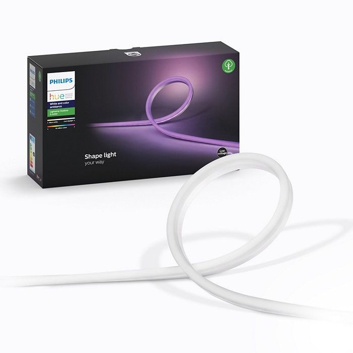 Image du produit Philips Hue Hue LED Stripe Lightstrip Outdoor (DE Connecteur) (Multicolore, 200 cm, Extérieur)