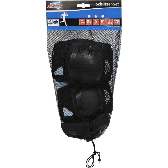 New Sports, Protektoren, (S, Handgelenkschoner, Ellbogenschoner, Knieschoner, 6 Stück)