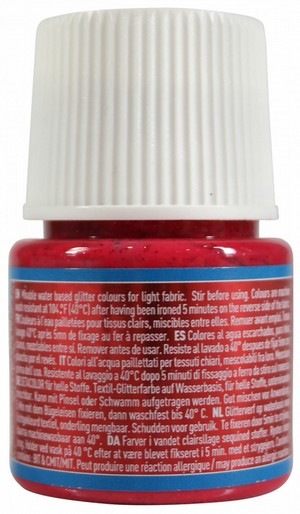 Immagine prodotto Pebeo Setacolor Tessuti Chiari (Rubino, 45 ml)