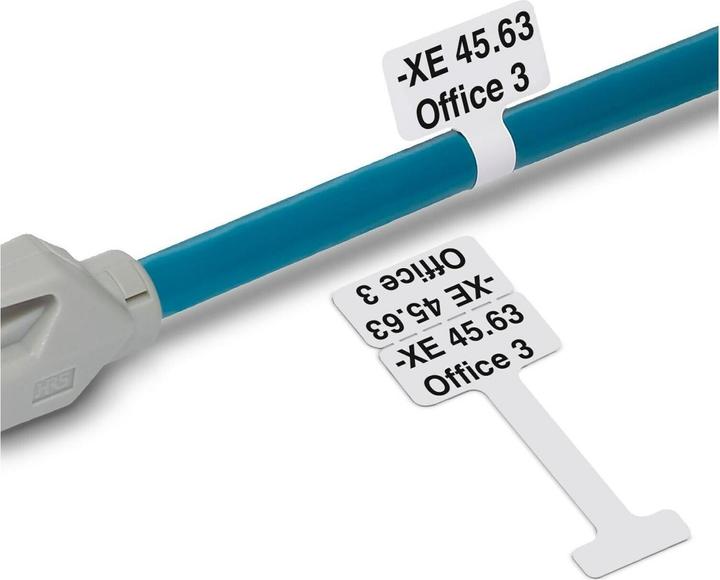 Actual product image Phoenix Contact Cable marking flags (2 cm, Black, White)